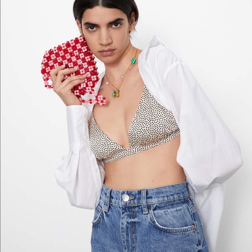 Zara dotted bralette